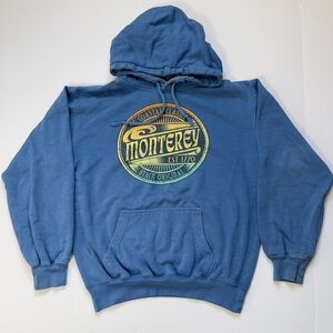 Prairie Mountain Monterey Coastal Classic Hoodie Small Blue California Surf